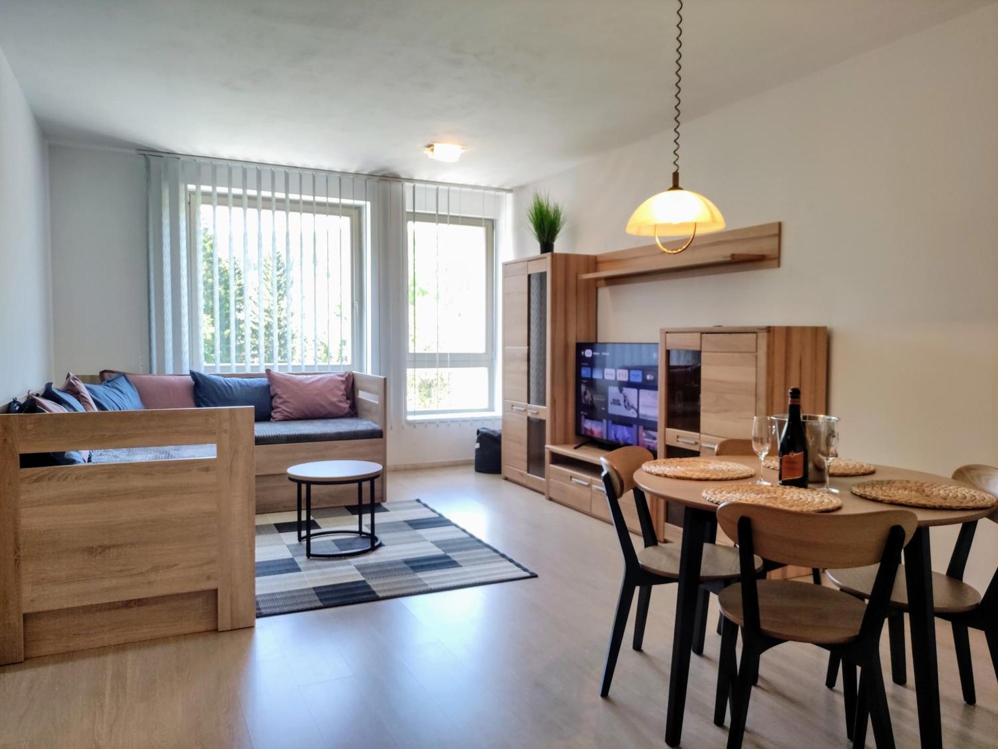 WELLNESS APARTMÁN RESIDENT HARRACHOV C308 Horský apartmán 2KK s velkou terasou a vlastním parkováním v garáži Exterior foto